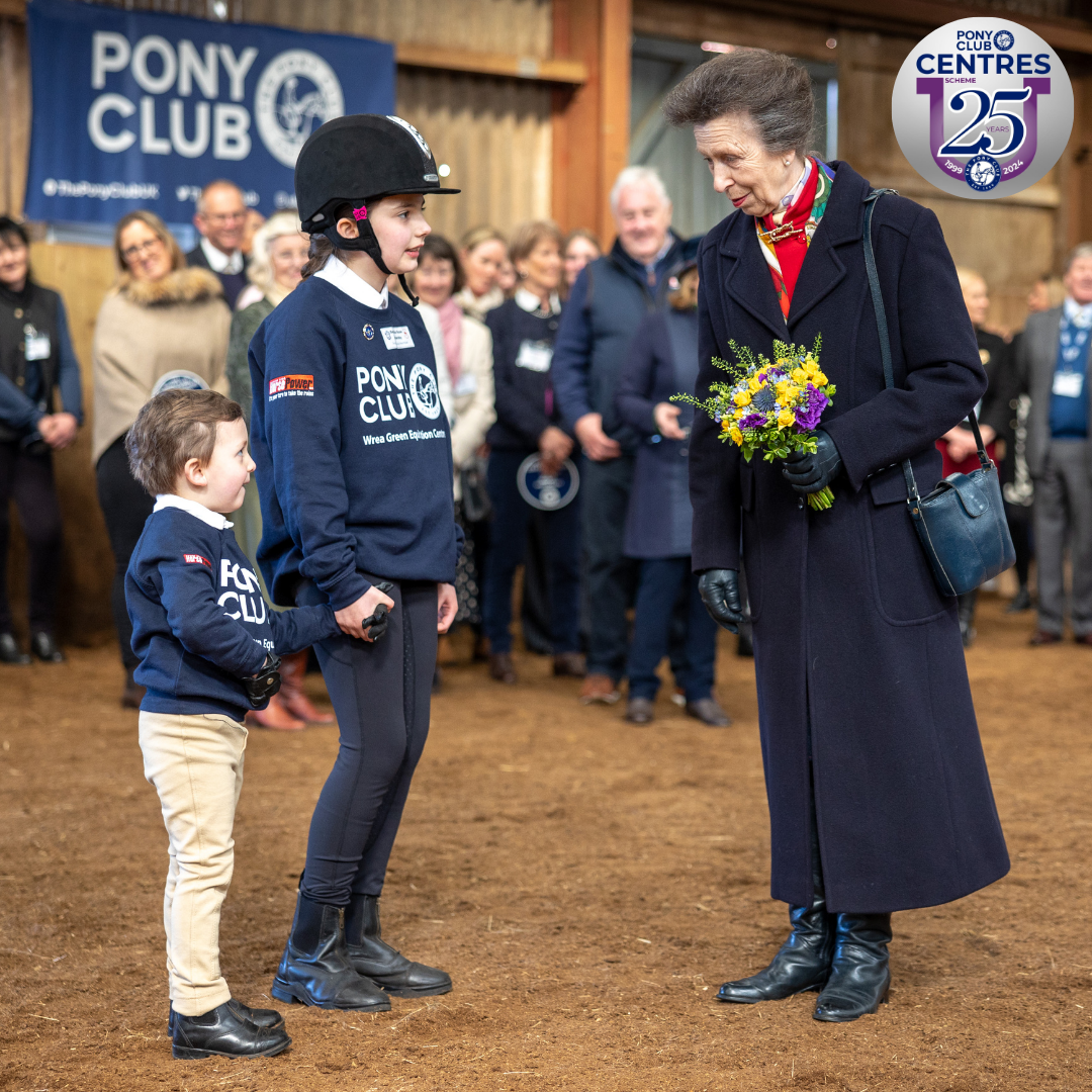 The Pony Club 25th Anniversary of Centres Scheme HRH visit to Wrea Green